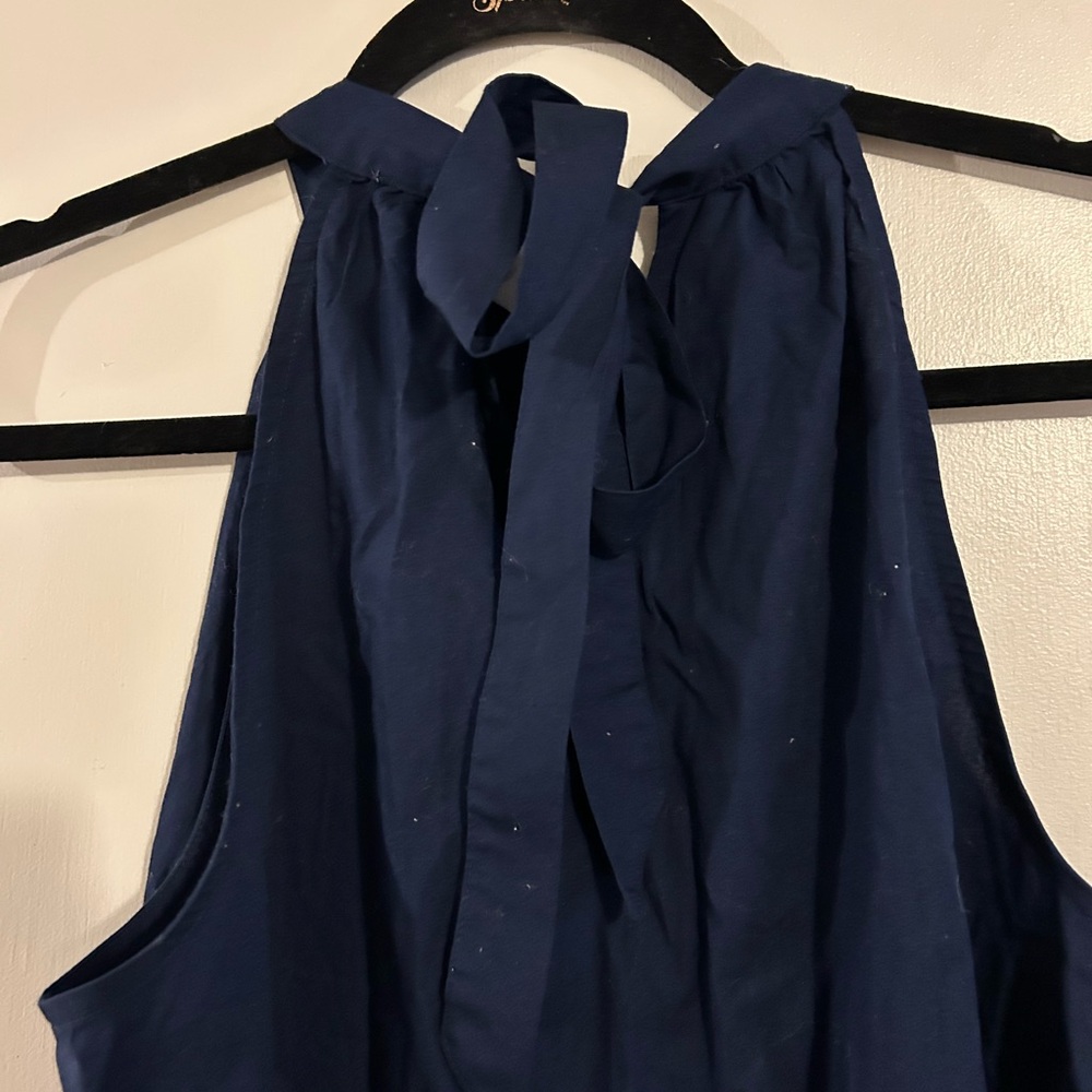 J. Crew Dark Blue Sleeveless Top